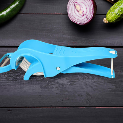 2 In 1 Vegetable   Fruit Multi Cutter 5 Blade Vegetable Cutter With Peeler (1 Pc  Multicolor)