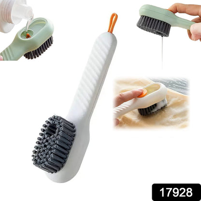 17928 Multifunctional Scrubbing Brush With Liquid  Soap Dispenser Cleaning Brush With Liquid  Soap Dispenser Shoe Brush For Cleaning Cloth Cleaning Brush With Handleliquid Shoe Brush For Shoe Clothes (1 Pc)